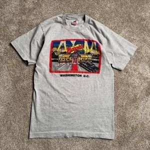 HEATHER GREY VINTAGE MADE IN USA FRUIT OF THE LOOM "BOOGIES DINER" GRAPHIC TEE